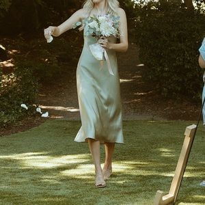 Show Me Your Mumu Verona Cowl satin midi dress